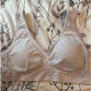 Genie Bra Beige Seamless Padded Lounge Bralette, XL/1X